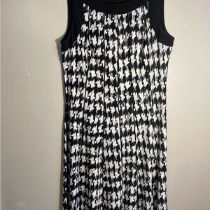 Black and White Houndstooth Dress